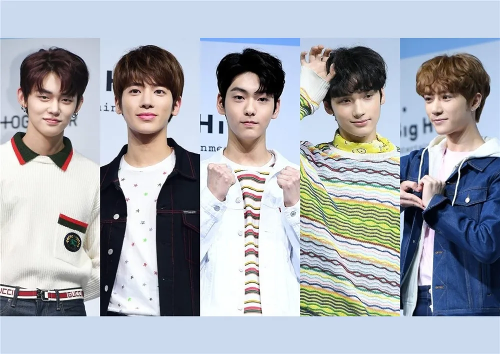 Многоцветный Kpop TXT плакаты глянцевая бумага яркий цвет украшения дома настенные принты для гостиной спальни - Цвет: Многоцветный