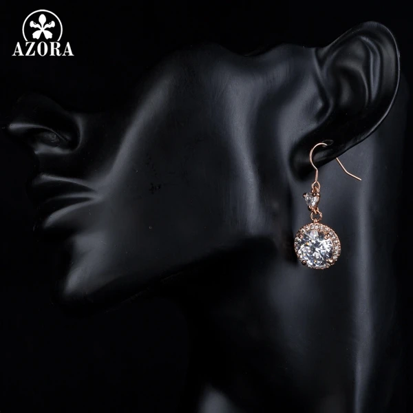 Серьги подвески из розового золота в форме сердца с фианитами|drop earrings|earrings dropsazora