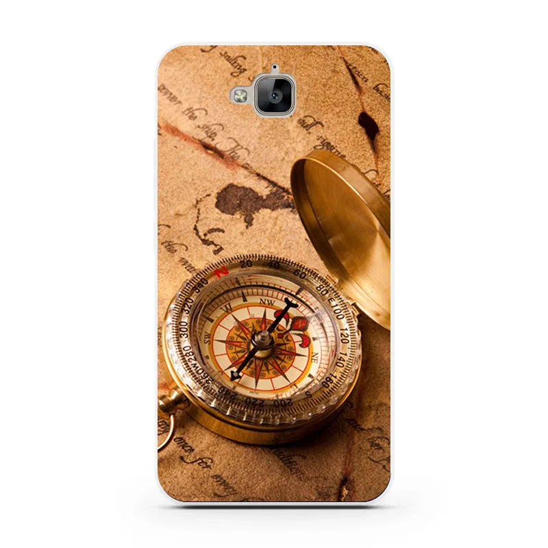 huawei y6 pro Case Silicon Antique map Painting Soft TPU Back Cover for Phone Protect shell |