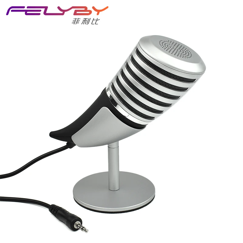 Игра уникальный 3.5 мм микрофон Динамик конденсатор PC Игры хост Живой Металл sf 700