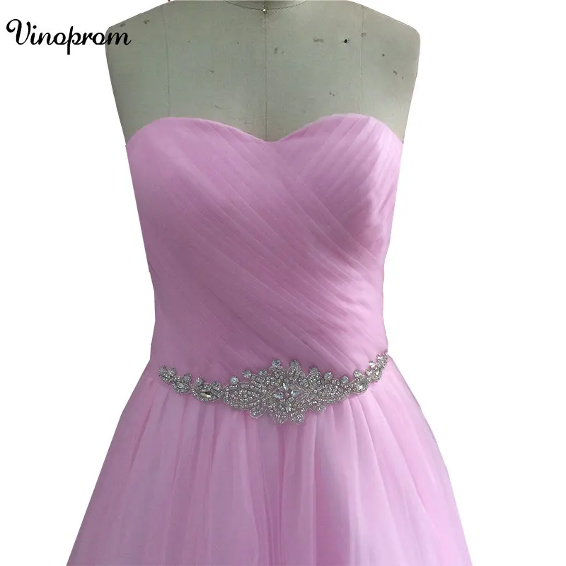 Розовая фуксия ярко розовое милое платье для девушек 15 платьев с бисером