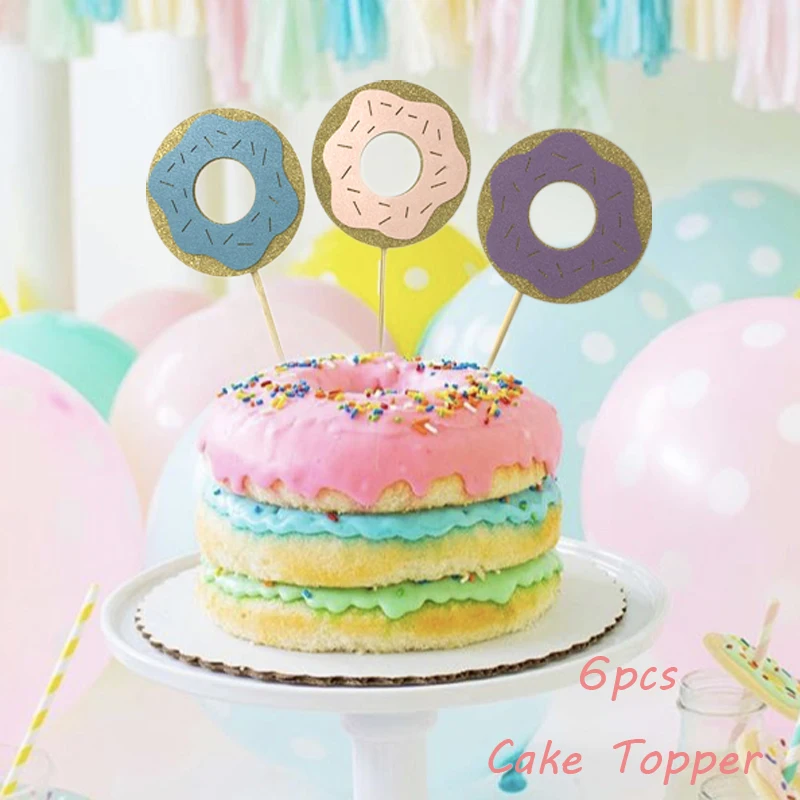 Розовый пончик ярлыки бутылки с водой сладкий Пончик вечерние Декор Baby Shower