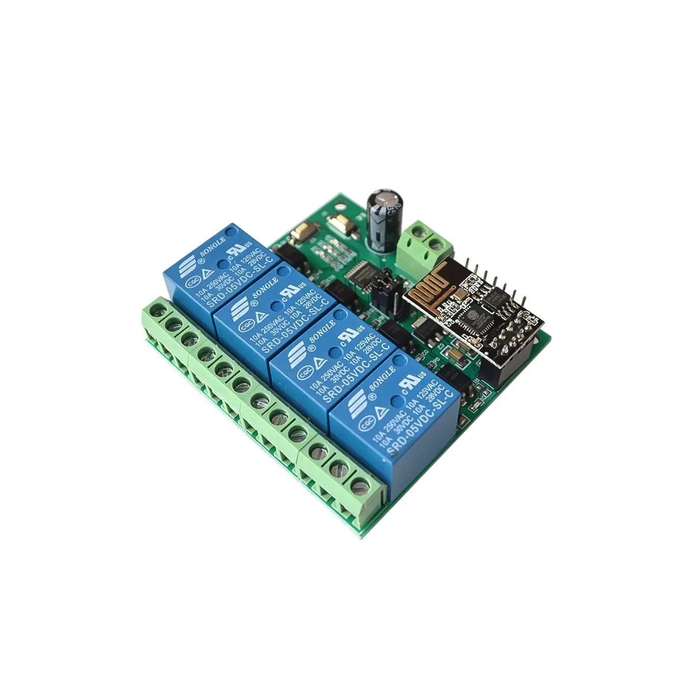 Релейный модуль ESP8266 4 канальный 5 В Wi Fi переключатель с дистанционным управлением