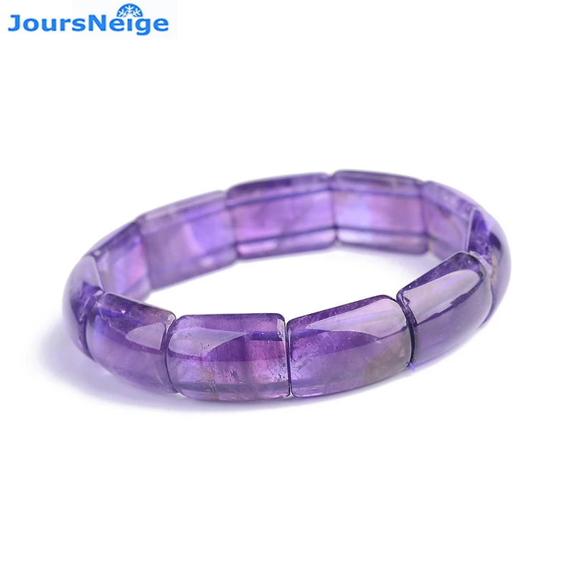 

Wholesale Purple Natural Crystal Bracelets Polishing Beads Hand Row Lucky Beauty for Women Girl Gift Simple Crystal Jewelry