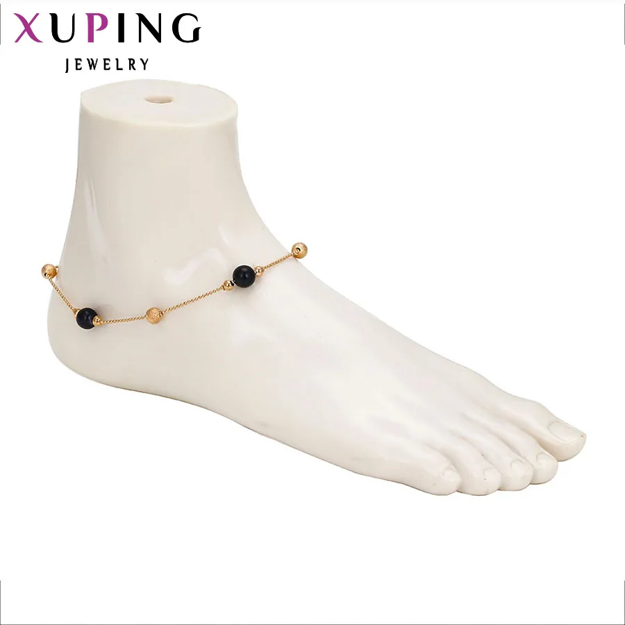 Xuping Модные Браслеты на ногу Новинка Золотого Цвета Покрытие Высокого Качества Роскошная Ювелирная Цепочка На Ногу Особый Подарок S12-73157.