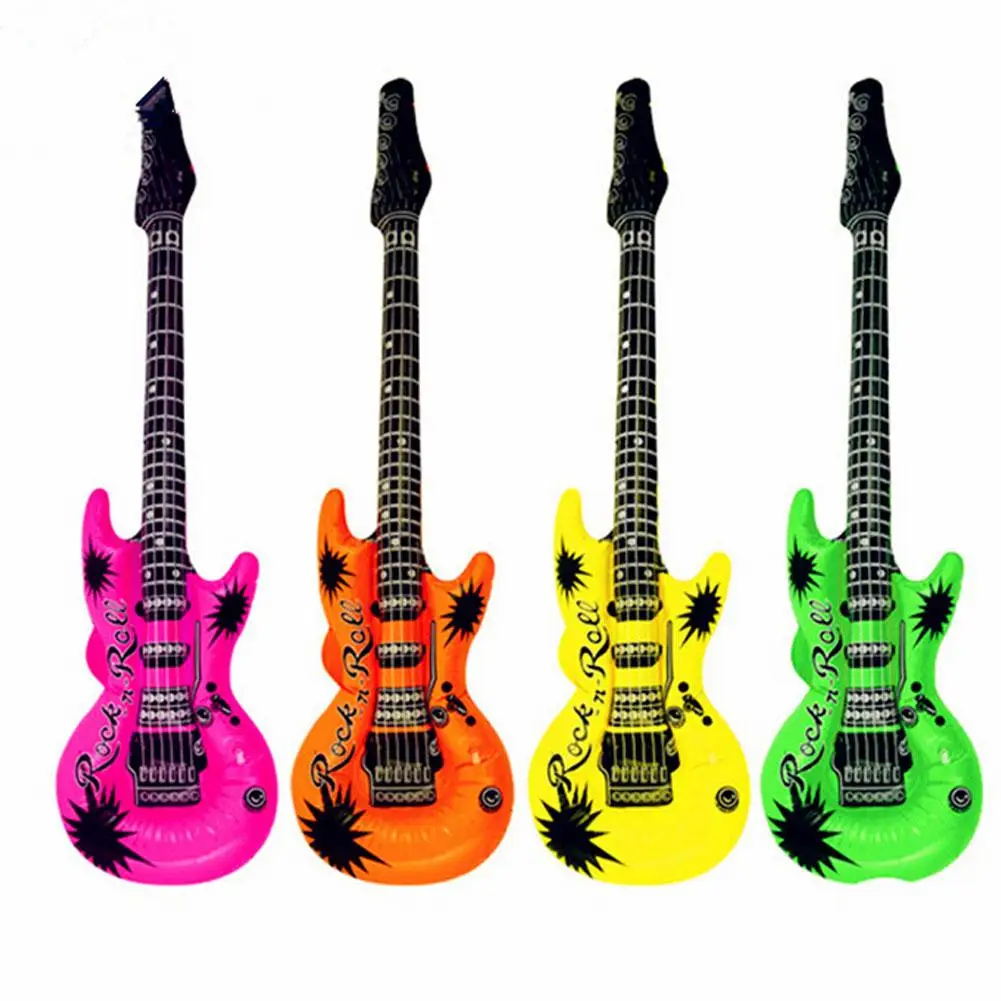 12 шт надувной инструмент Красочные Мультяшные надувные шары для гитары вечерние
