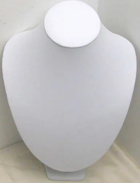 Ожерелье из белой искусственной кожи 22 х18 см|necklace display stand|display standdisplay stands wholesalers |