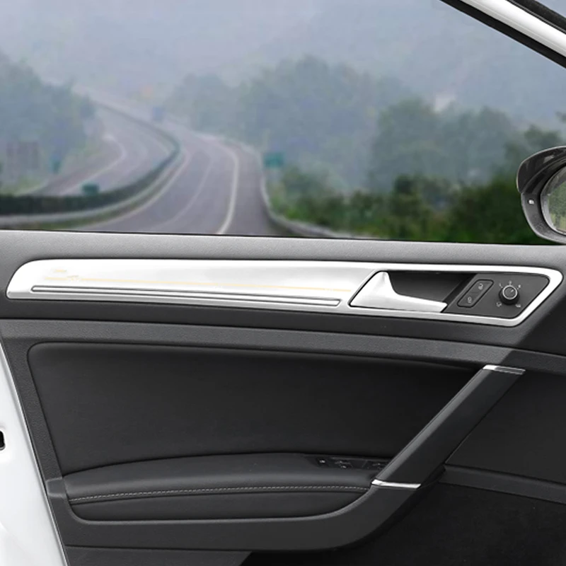 For Volkswagen Golf 7 Golf 7.5 Car Styling Door Gate Panel Cover Trim Frame Sticker Interior Accessories
