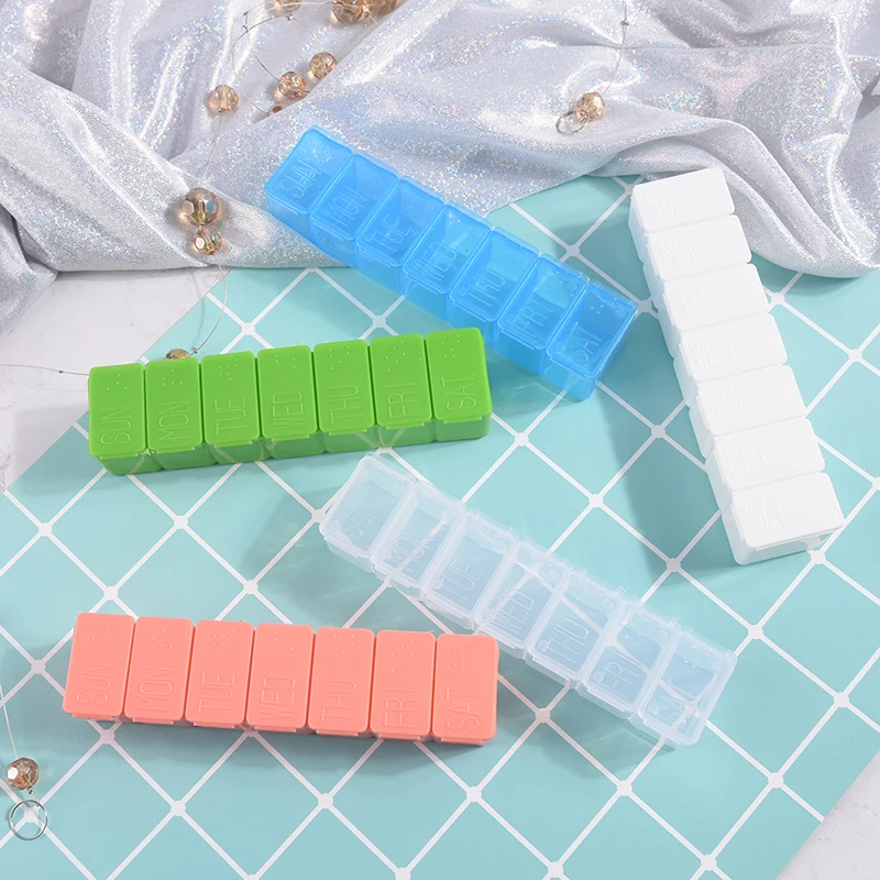 Еженедельный планшет с распознаванием Брайля оптовая продажа 1 шт. 7 дней