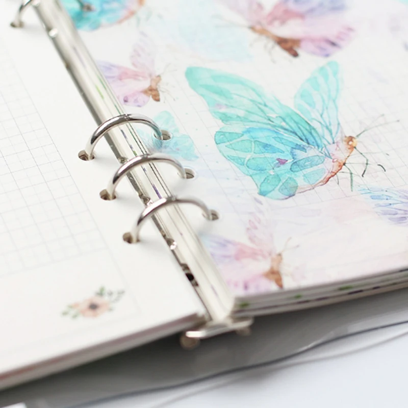 PP Transparent 6 Hole Color Index Page Hand Ledger A5A6A7 Loose Leaf Separator Calendar Plate | Канцтовары для офиса и дома