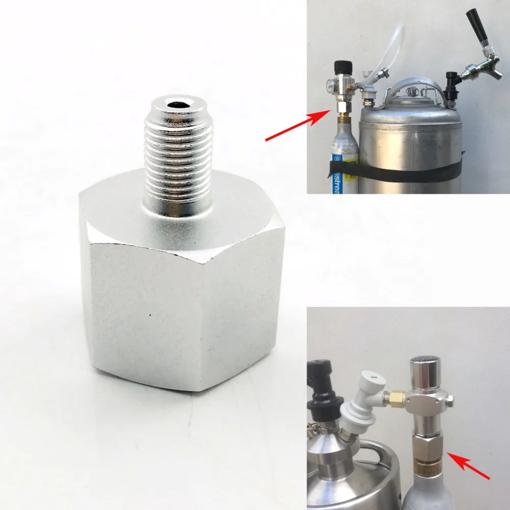 Sodastream Co2 адаптер до 3/8UNF-24 для минирегулятор Homebrew пива корни бочонок