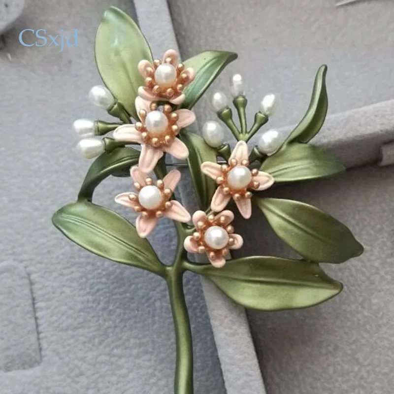 CSxjd Новая натуральная Половина Жемчуг с отверстиями Винтажная брошь ювелирные