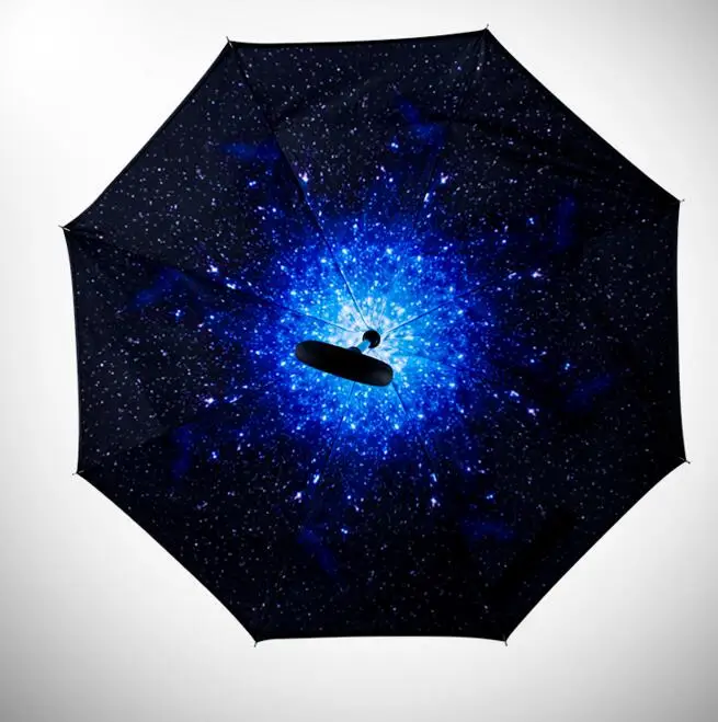 Двухслойный складной зонт Yesello с защитой от дождя крючком|inverted umbrella|umbrella double