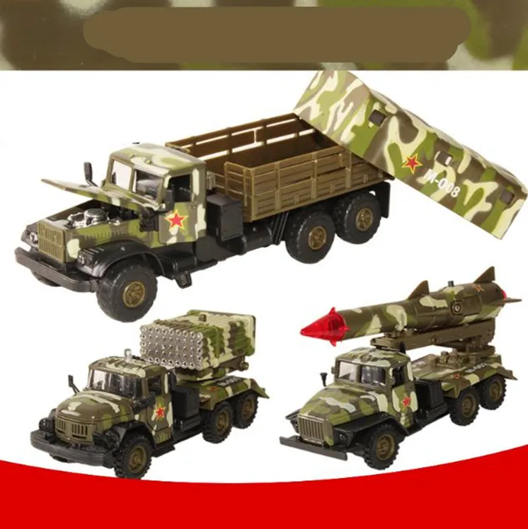 Модель военного автомобиля 1:43 из сплава модель грузовика с высокой симуляцией