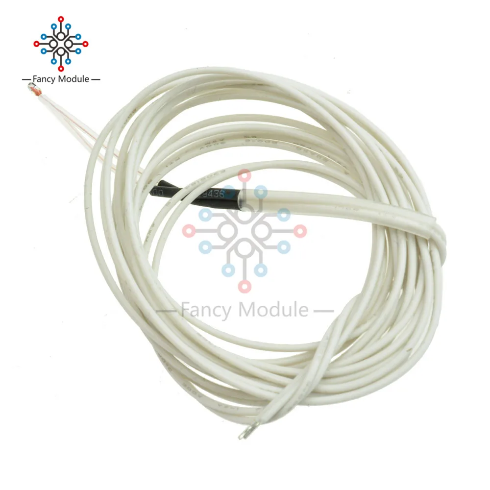 Запчасти для 3D принтера 100K ohm Reprap NTC 3950 Термисторы с кабелем Кровати Принтера