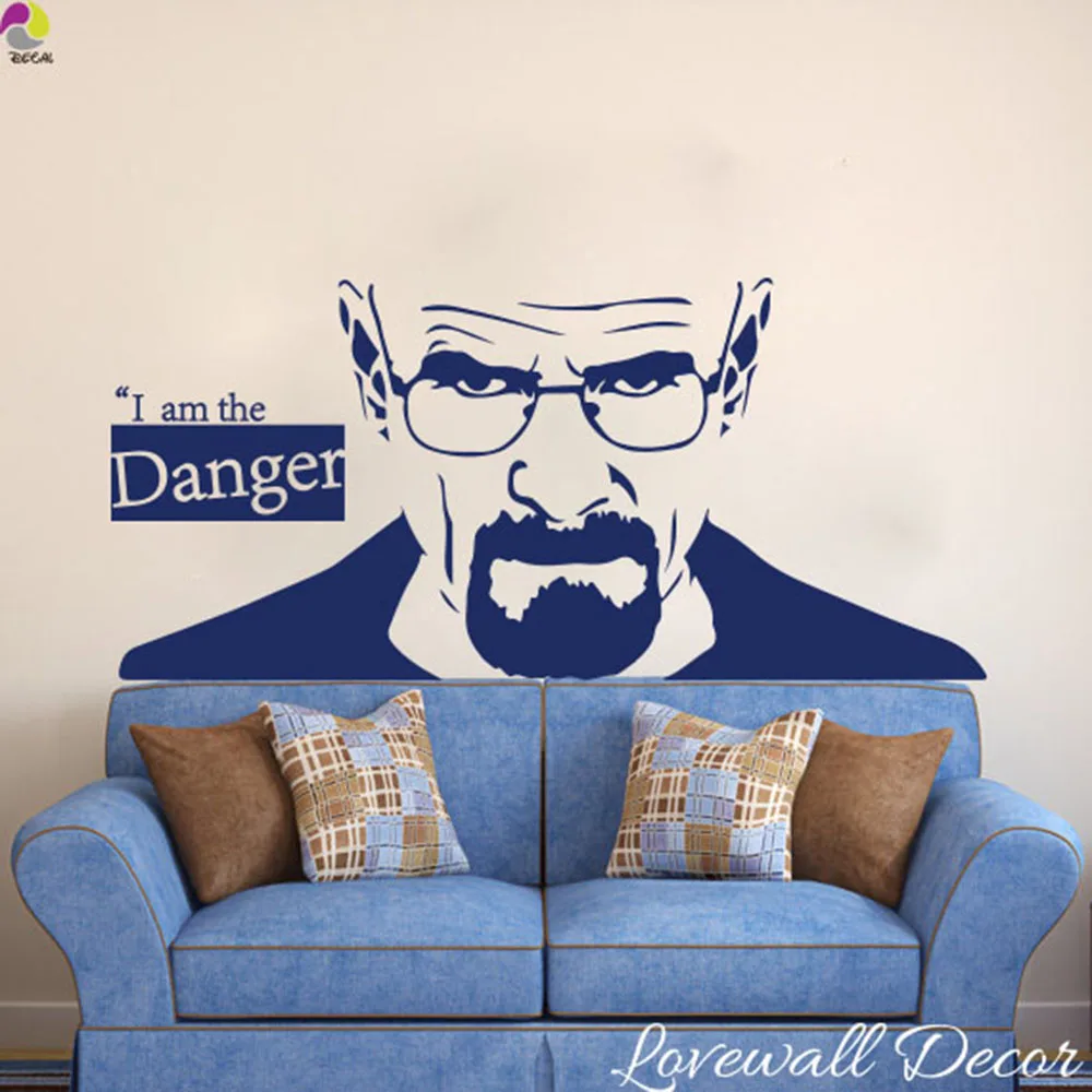 Настенные стикеры Breaking Bad Heisenberg виниловые наклейки на стену для гостиной спальни