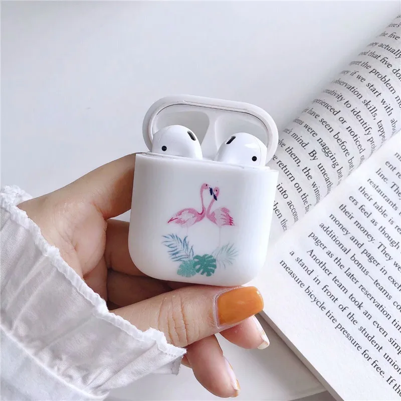 Мягкие силиконовые сумки для Airpods панда слон Единорог кошка Фламинго любовь сердце сексуальные губы чехол для Apple Earpods беспроводные наушники