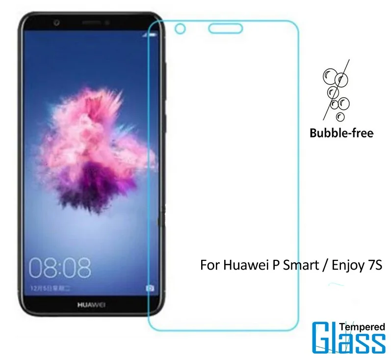 2 шт. для Стекло huawei P Smart Экран протектор Закаленное телефон фильм наслаждайтесь 7