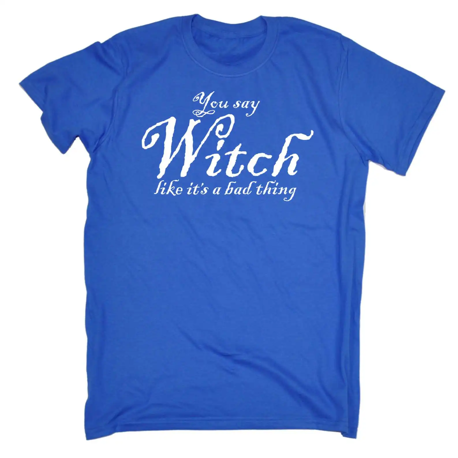 Halloween Mens T Shirts You Say Witch Like Funny Fancy Dress T-Shirt Tees Men'S Clothing Big Size:S-XXxl Print | Мужская одежда
