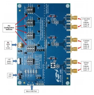 

Development Board for Si5xxUC-EVB XO & VCXO Universal Eval Board winder