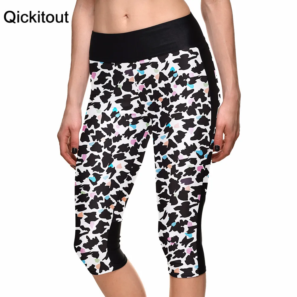 Сексуальные горячие женские брюки с 7 точками модные сексуальные черные и белые