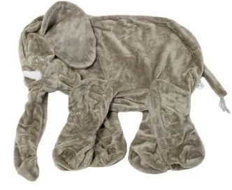 Gray 33cm Гигантский слон кожи Плюшевые игрушки нет PP, из материала на основе хлопка и плюша животных мягкие плюшевые слон детская спальная Подушка Детские игрушки 33/40/60 см - Цвет: Gray 33cm