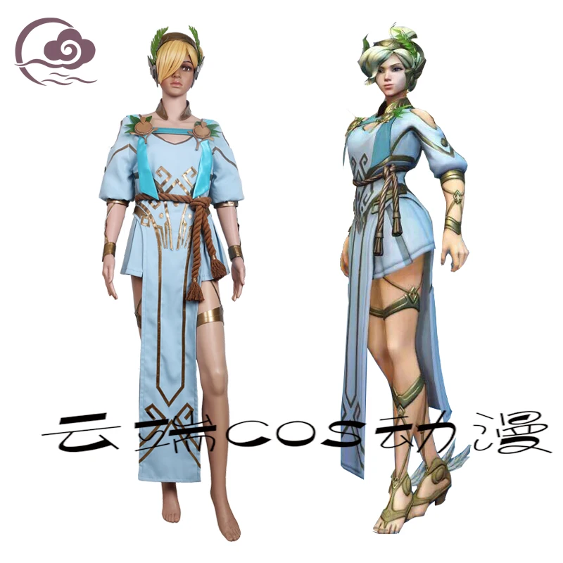 [Сток] герой OW Mercy, костюмы для косплея, летние игры, богиня, одежда победы на Хэллоуин, карнавал