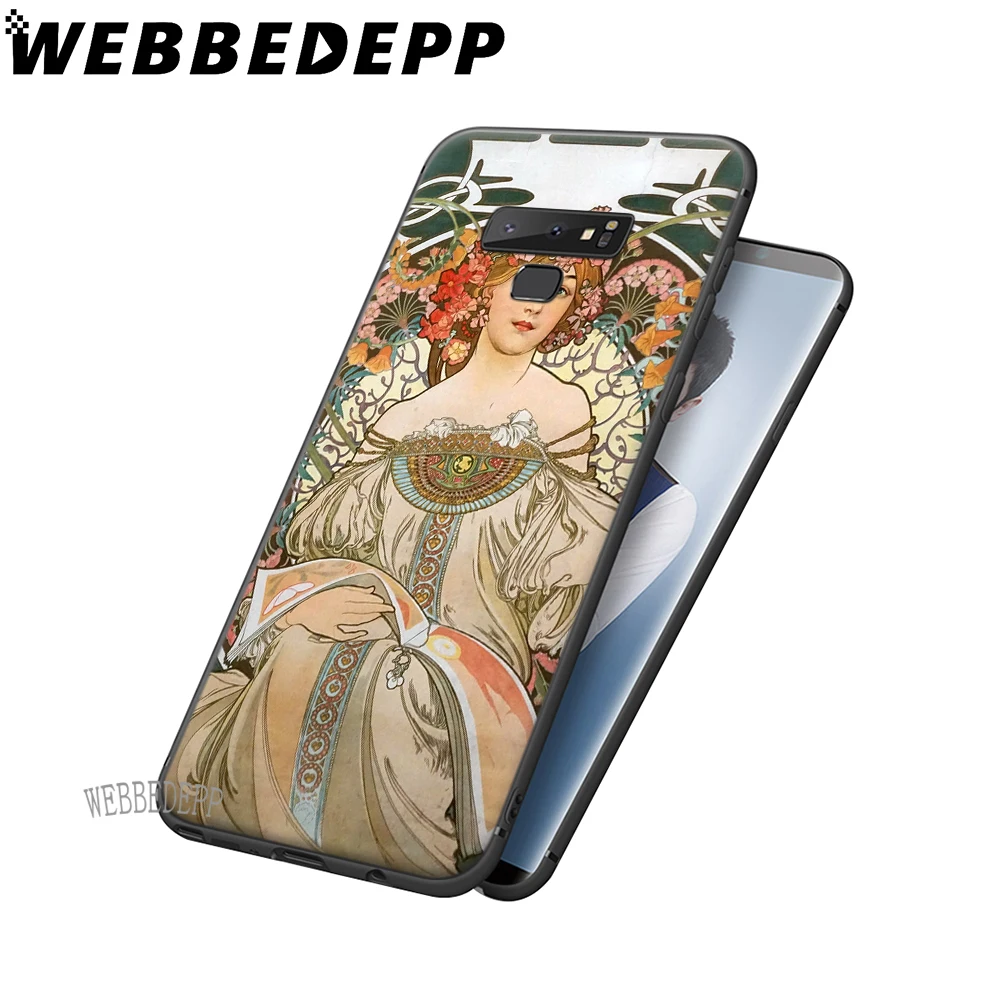 WEBBEDEPP художественный плакат Альфонсе мухи тонкий мягкий чехол из ТПУ для Samsung Galaxy