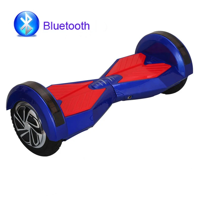 blue 8 дюймов электрический скутер Ховер доска два колеса Электрический самобалансирующийся скутер Ховерборд портативный Дрифт умный Балансирующий скутер - Цвет: blue