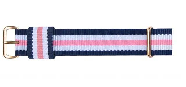 Rose Gold 2 LEONIDAS Nato нейлоновый ремешок для наручных часов ремень с металлической пряжкой ремешок для часов для женщин и мужчин cinta 13 14 17 18 19 20 мм Relojes Hombre - Цвет ремешка: Rose Gold 2