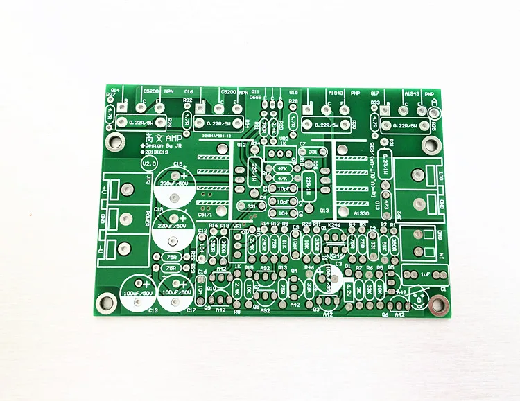 Печатная плата моно усилителя трубка goldmund 2saболее 2scC5200 регулируемый выход