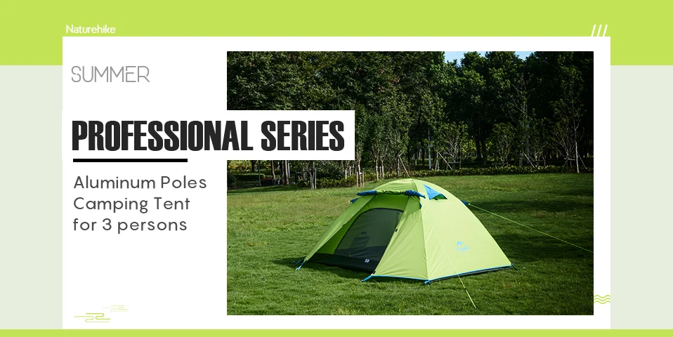 NatureHike P серия Классическая палатка для 3 человек UPF 50+ пляжная Защита от солнца УФ палатка NH15Z003-P