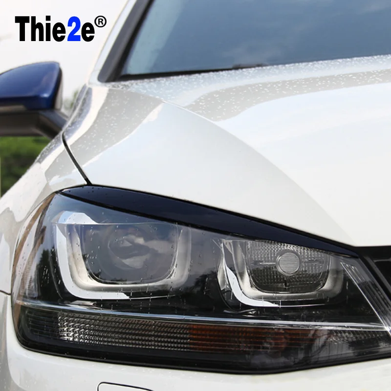 Черные фары Брови Веки ABS отделка эмблема подходит для VW MK7 GOLF 7|golf 7 mk7golf mk7 |