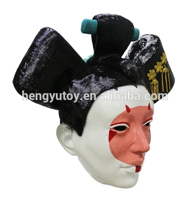 Реквизит для Хэллоуина латексная японская маска гейши|japanese mask|japanese halloween masksmask mask