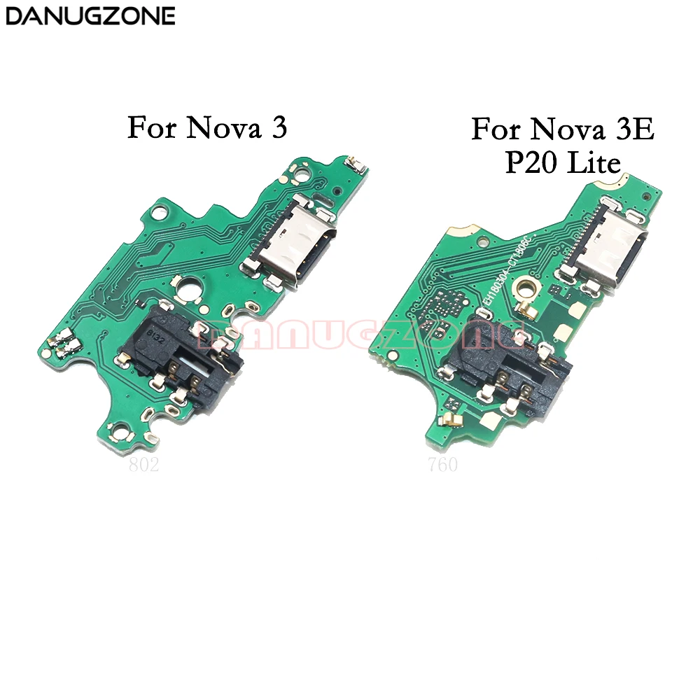 

10PCS For Huawei Nova 3 3E / P20 Lite USB Charging Dock Socket Port Connector Charge Board Flex Cable With Headphone Audio Jack