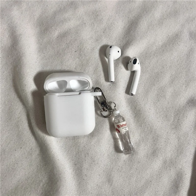DIY милый силиконовый чехол для Apple аксессуары для airpods Bluetooth наушники защитный чехол мультфильм сумка анти-потеря ремень