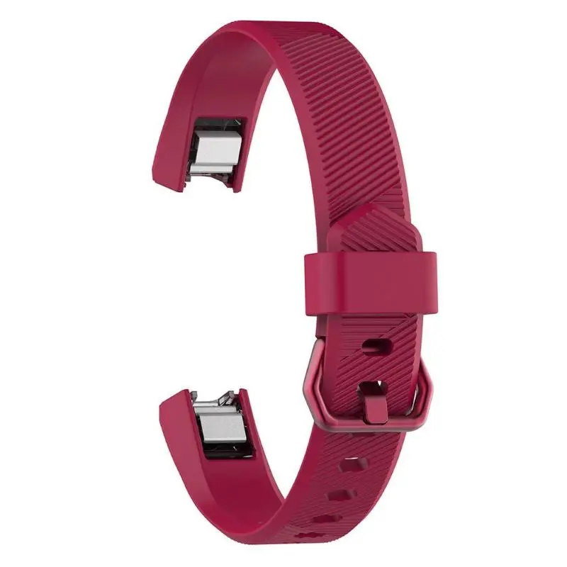 Rose Red S/L Размер силиконовый регулируемый ремешок для часов Браслет Для Fitbit Alta HR L часы ремешок на запястье Замена красочные часы полосы - Цвет: Rose Red