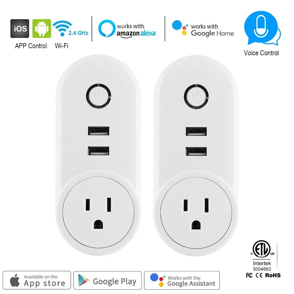 Wi-Fi Smart Plug беспроводной пульт дистанционного управления розетка стандарта США 10A