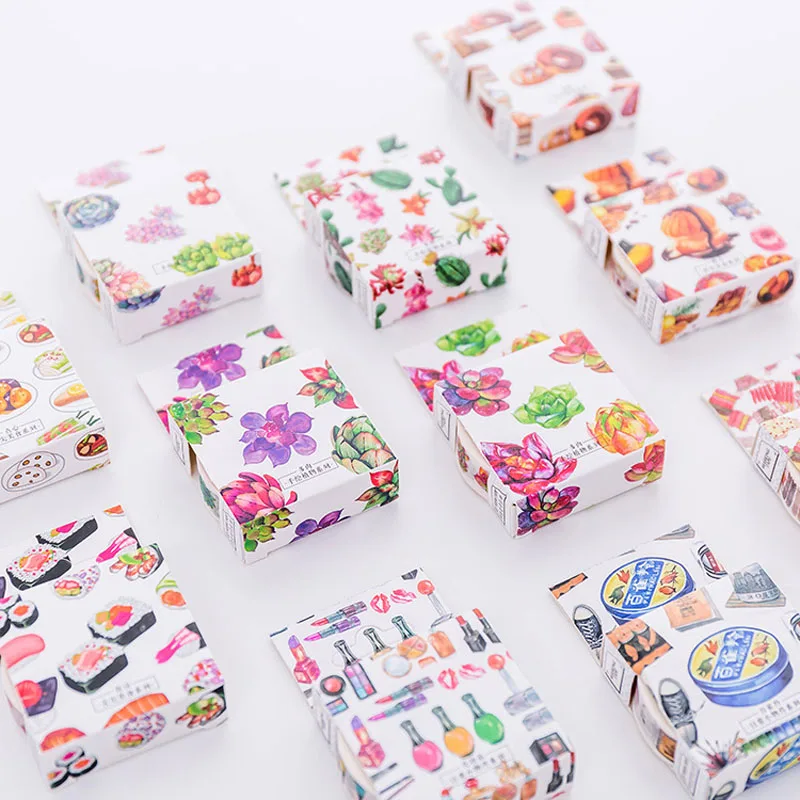 3 шт. случайная отправка растительная пищевая бумага клейкая лента DIY Скрапбукинг