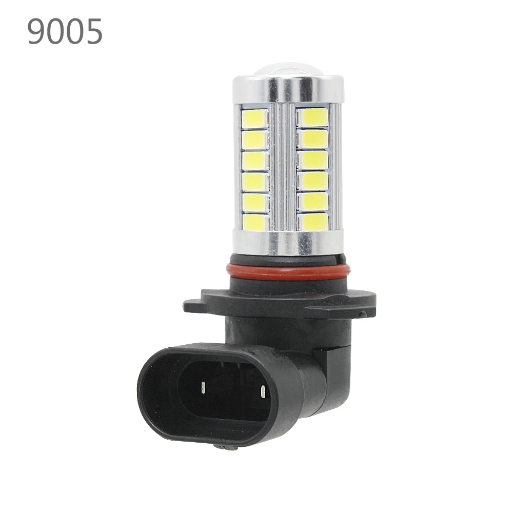 ANBLUB 1 шт. H4 H7 H11 9005 9006 1156 1157 7443 5630 SMD 33 светодиода автомобиля Автомобильная Противо-Туманная светильник задние лампы сигнальные лампы с объективом, работающего на постоянном токе 12 В - Испускаемый цвет: 9005 HB3