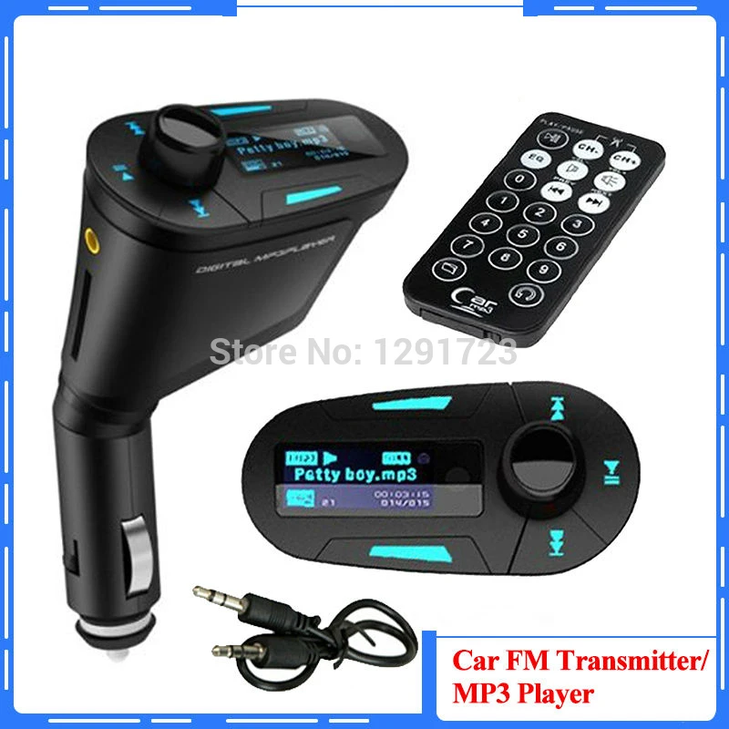Высококачественный синий Автомобильный MP3 плеер музыкальный беспроводной FM