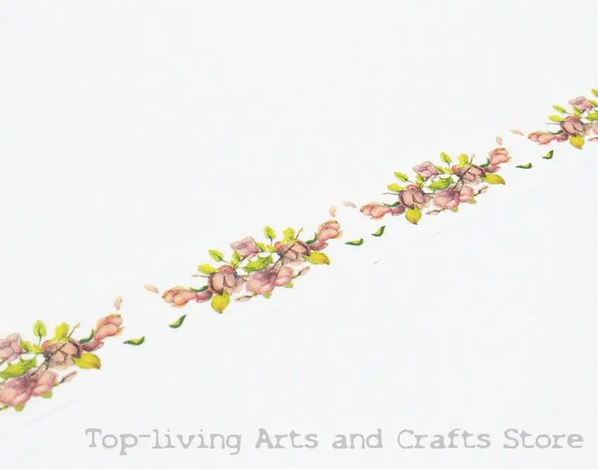 Цветная Цветочная печать японская Васи-лента офисные клейкие инструменты для