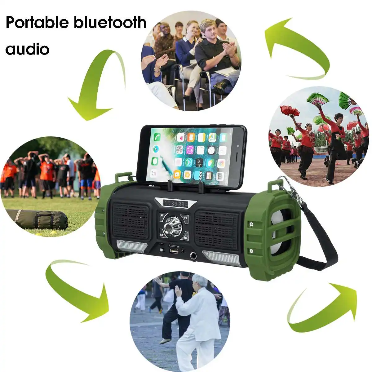 Портативная беспроводная bluetooth-колонка 2200 мАч 5 Вт цифровая звуковая система