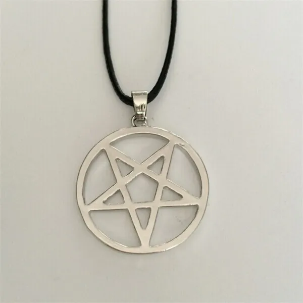 2015 Fashion Inverse Pentagram Pendant Necklace Black Deacon Kuroshitsuji Hunter Van Helsing Hell Satan | Украшения и аксессуары
