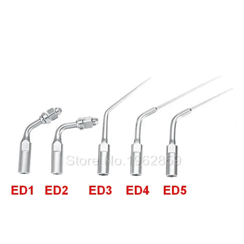 5pcs/set Dental Perio Endo Tips Ultrasonic Scaler Endodontic File scaling ED1 ED2 ED3 ED4 ED5 Fit for/Satelec DTE GNATUS | Красота и