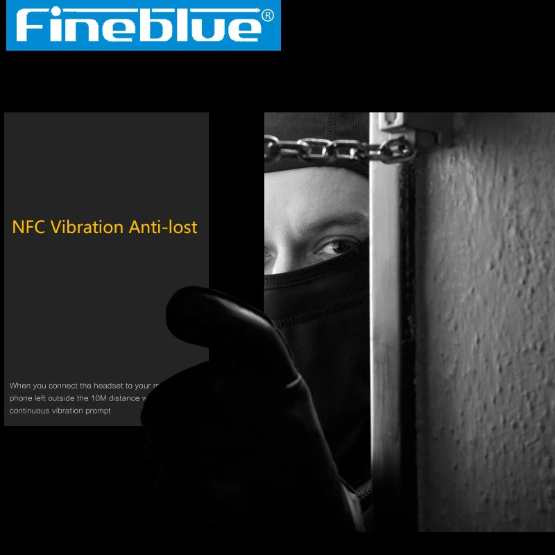 FineBlue FD 600 V4.1 Bluetooth гарнитура Беспроводные наушники NFC вызывающие вибрацию анти