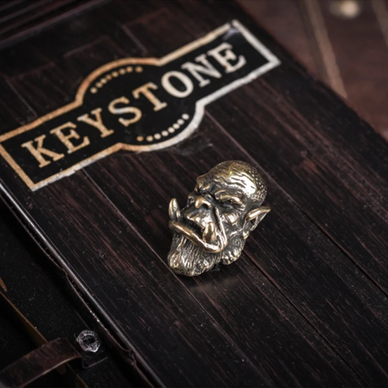 EDC World Of Warcraft инструменты Паракорд латунный нож Бусины Металлические Подвески браслет аксессуары для выживания DIY кошелек Паракорд бисер