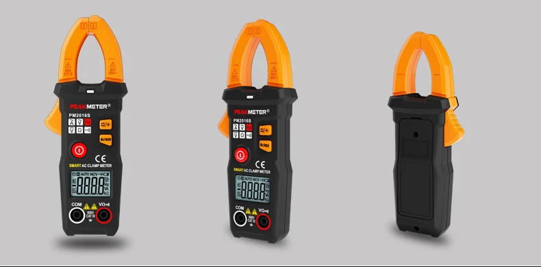 PEAKMETER PM2016S PM2016A умный мини цифровой клещи переменного тока клещи Амперметр частота NCV тестер амперметрический зажим