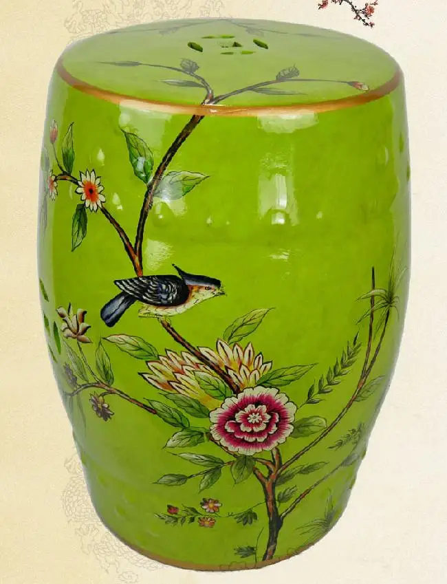 Домашний керамический античный домашний барабан Jingdezhen фарфоровый садовый