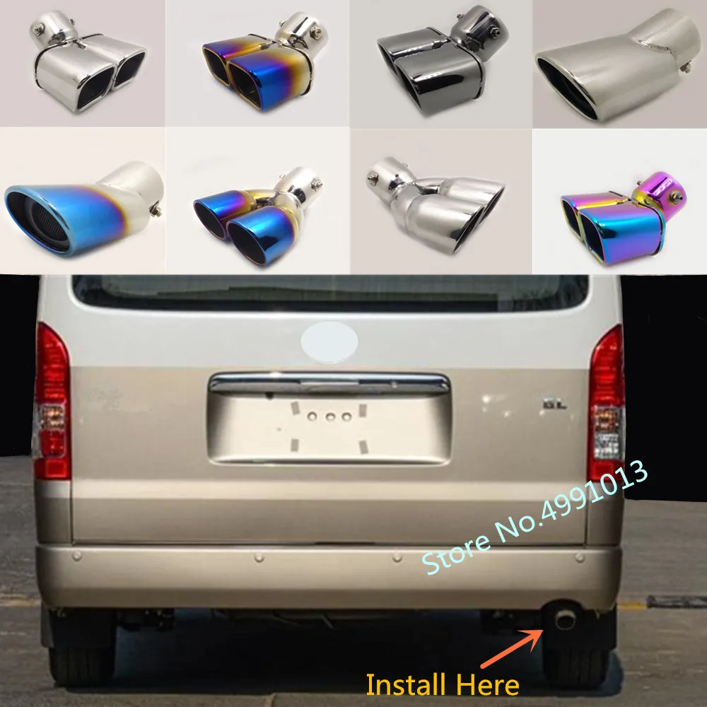 Накладка на глушитель для автомобиля наконечник выхлопной трубы Toyota HIACE 2005 2006-2010